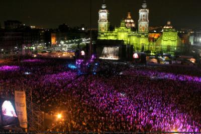 Concert gratuit au mexique